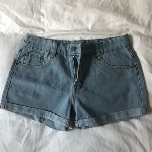 Lightwash Jean Shorts